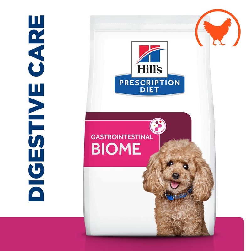 Hill's Prescription Diet Gastrointestinal Biome Digestive/Fibre Care Mini Dry Dog Food with Chicken 3kg