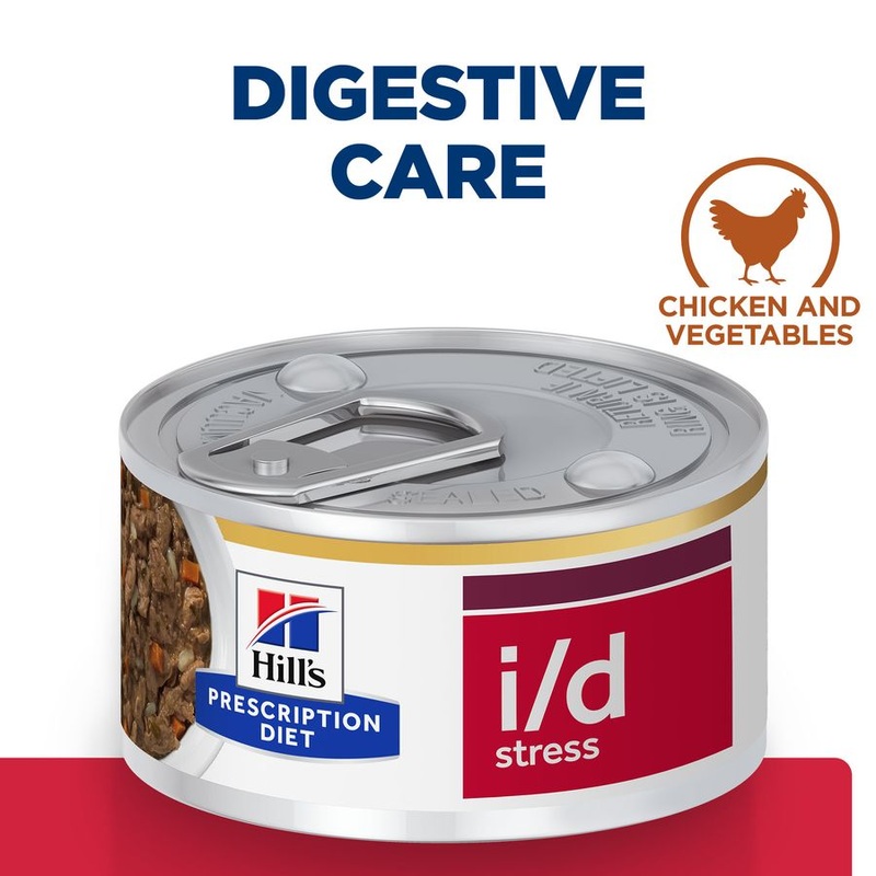 Hill's Prescription Diet i/d Stress Mini Digestive Care Stew Dog Food with Chicken & Vegetables