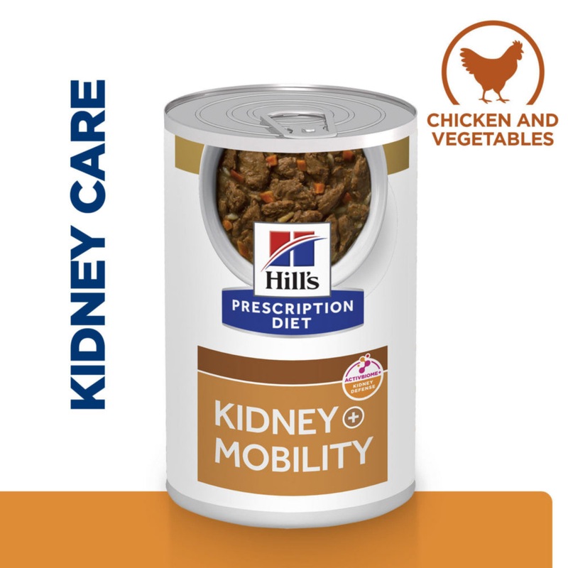 Hill's Prescription Diet k/d + Mobility Stew for Dogs with Chicken & added Vegetables