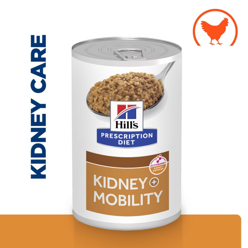 Hill's Prescription Diet k/d + Mobility Wet Dog Food flavoured with Chicken
