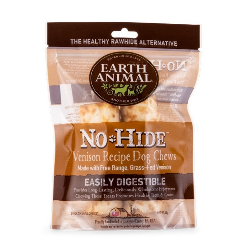 Earth Animal No Hide Venison Dog Chews (2 sizes)