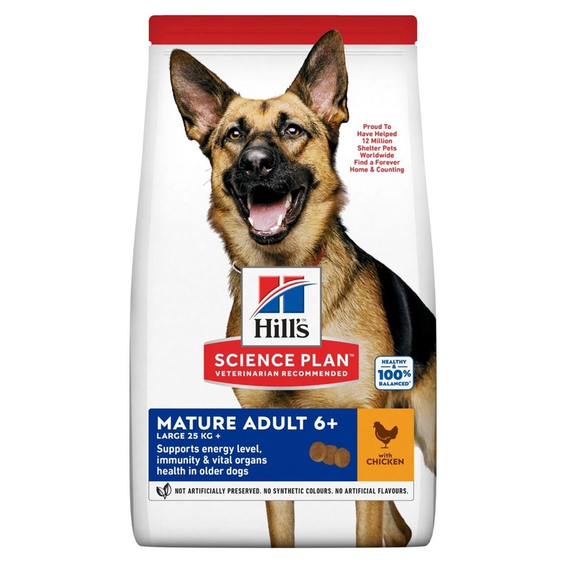 Hill's Science Plan Mature Adult 6+ Large Breed Dry Dog Food Chicken Flavour 18kg
