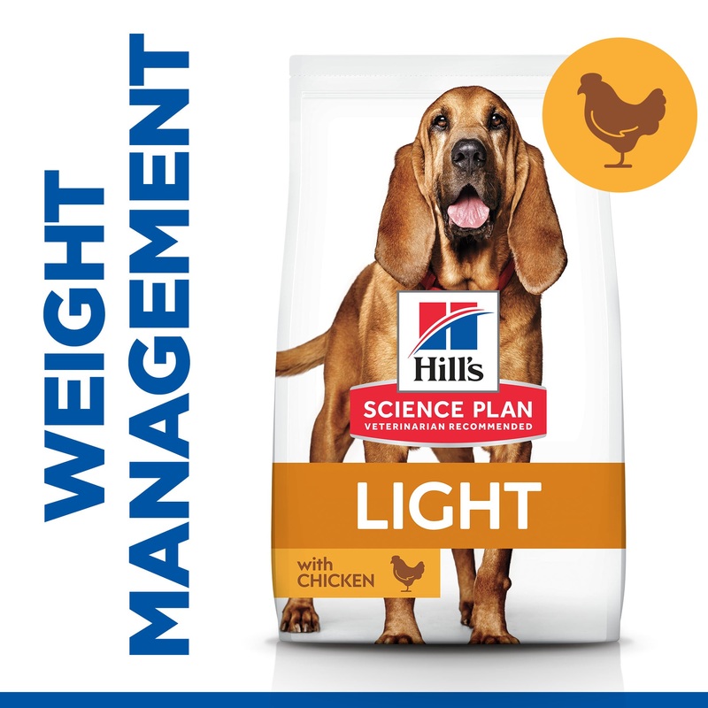 Hill's Science Plan Mature Adult 7+ Light Medium Dry Dog Food Chicken Flavour 14kg