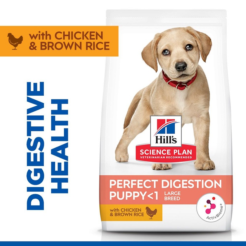 Hill's Science Plan Perfect Digestion Puppy Large Breed Dry Dog Food Chicken & Brown Rice 12kg