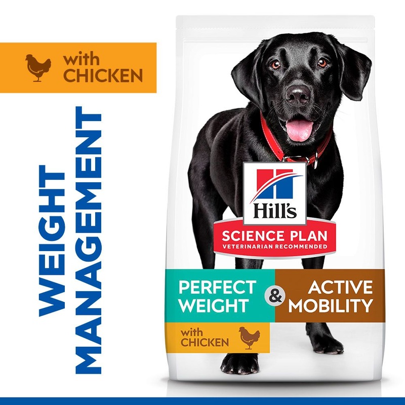 Hill's Science Plan Perfect Weight & Active Mobility Large Dry Dog Food Chicken 12kg
