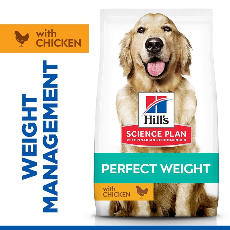 Hill's Science Plan Perfect Weight Adult Large Breed Dry Dog Food with Chicken 12kg