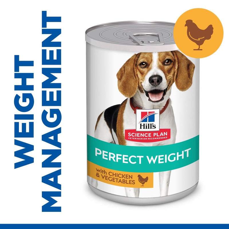 Hill's Science Plan Perfect Weight Adult Wet Dog Food with Chicken & Vegetables