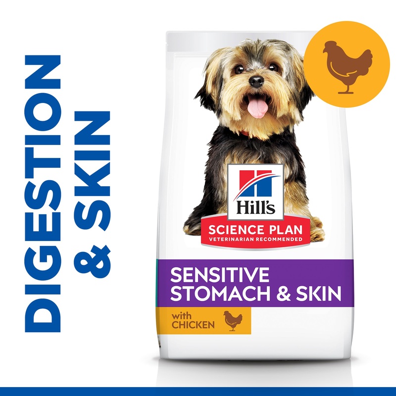 Hill's Science Plan Sensitive Stomach & Skin Adult Small & Mini Breed Dry Dog Food Chicken 3kg