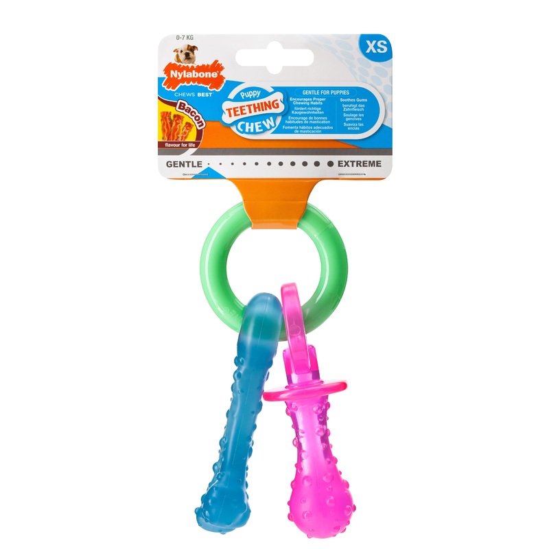Nylabone Puppy Pacifier Bacon XS