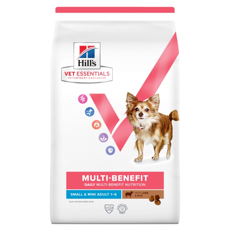 Hill's VET ESSENTIALS MULTI-BENEFIT Adult Small & Mini Dry Dog Food with Lamb & Rice