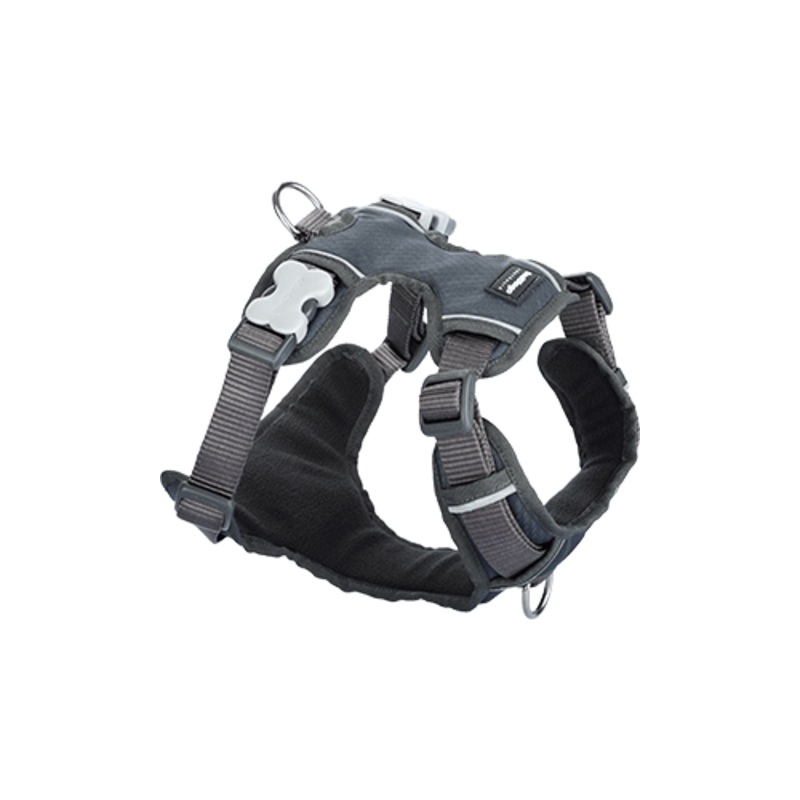 Red Dingo Padded Grey Dog Harness