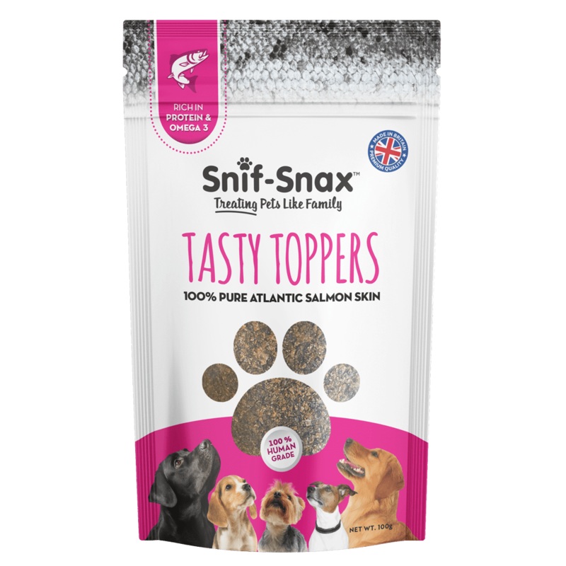 Snif-Snax Tasty Toppers Salmon Skin