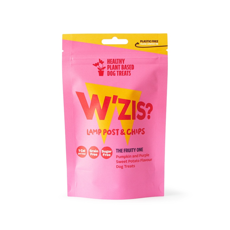 WZIS Lamp Post & Chips 1-Calorie Dog Treat Pouch Fruity Flavour 80g
