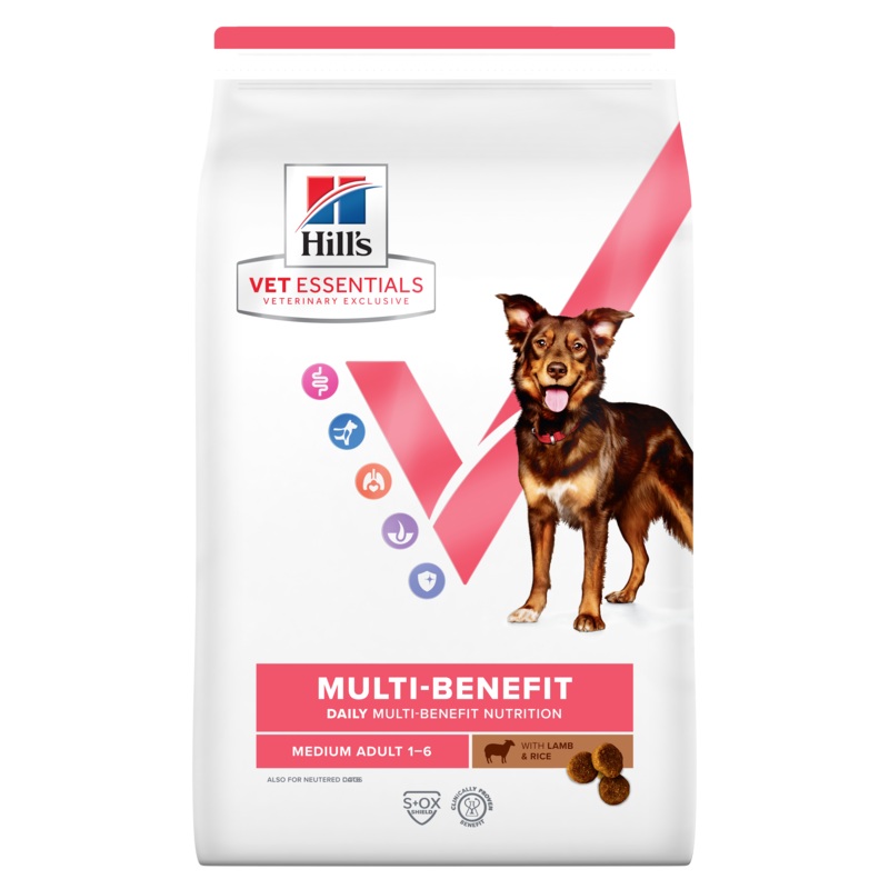 Hill's VET ESSENTIALS MULTI-BENEFIT Adult Medium Dry Dog Food with Lamb & Rice