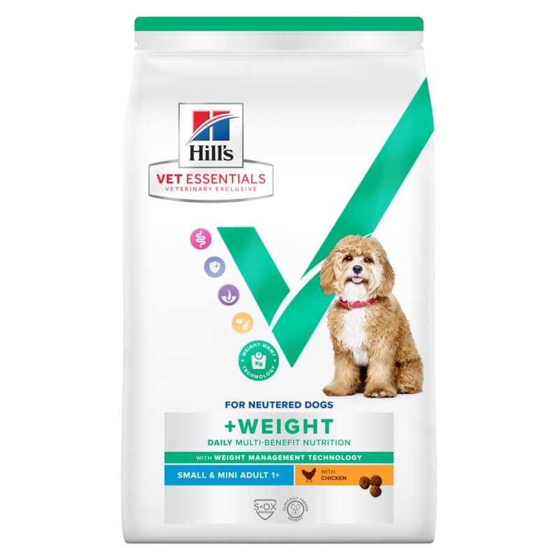 Hill's VET ESSENTIALS MULTI-BENEFIT + WEIGHT Adult 1+ Small & Mini Dry Dog Food with Chicken 6kg