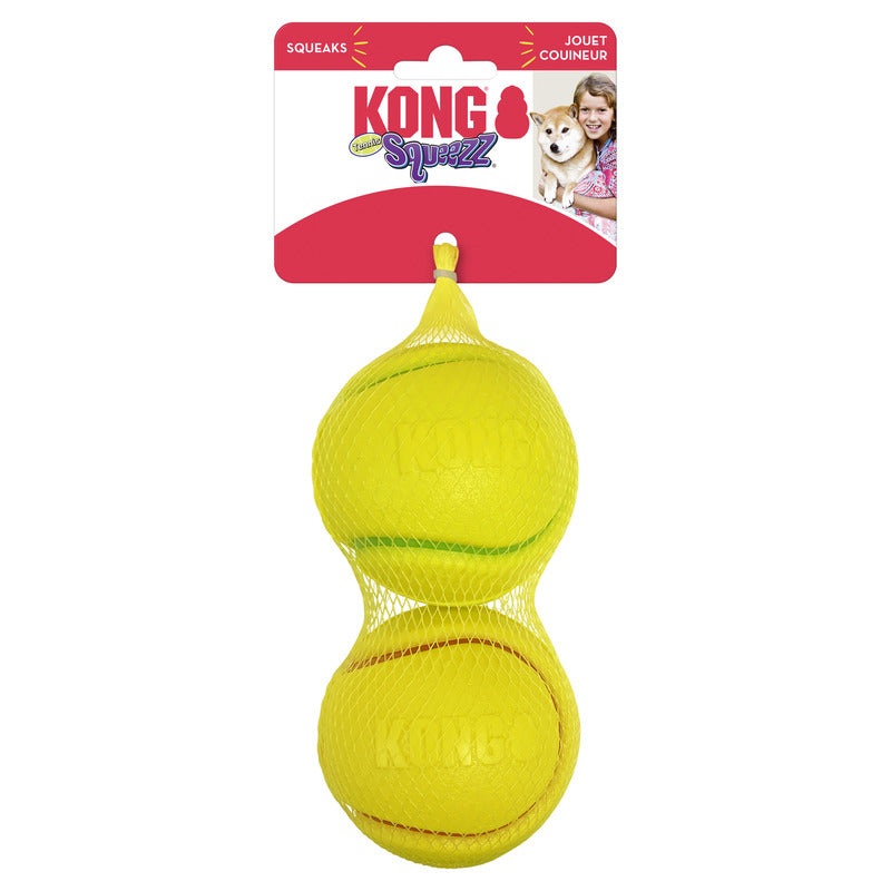 KONG Squeezz Tennis Assorted Large (2pk)