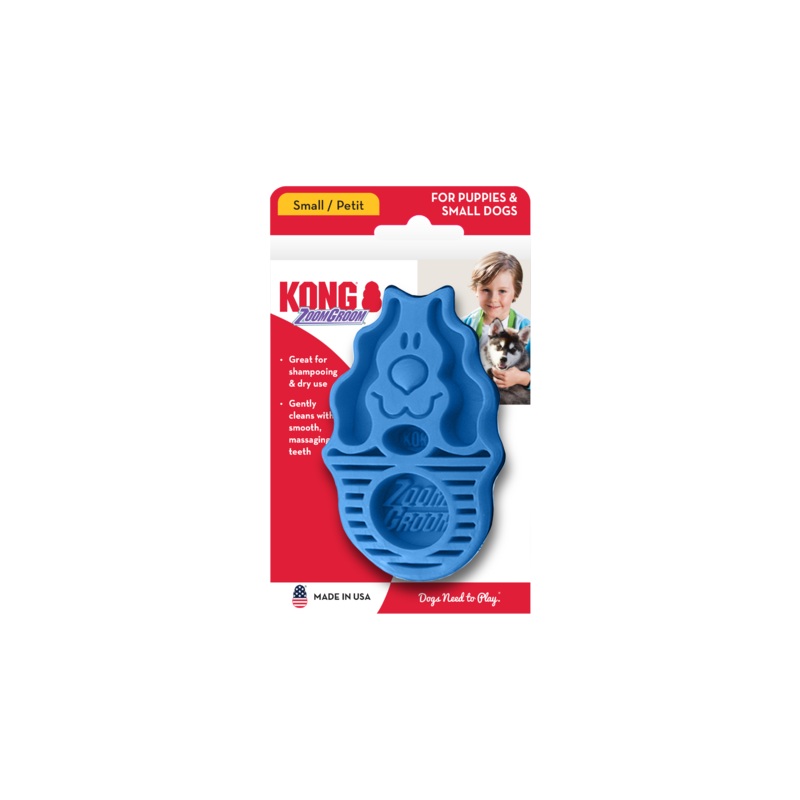 KONG ZoomGroom Boysenberry For Dogs