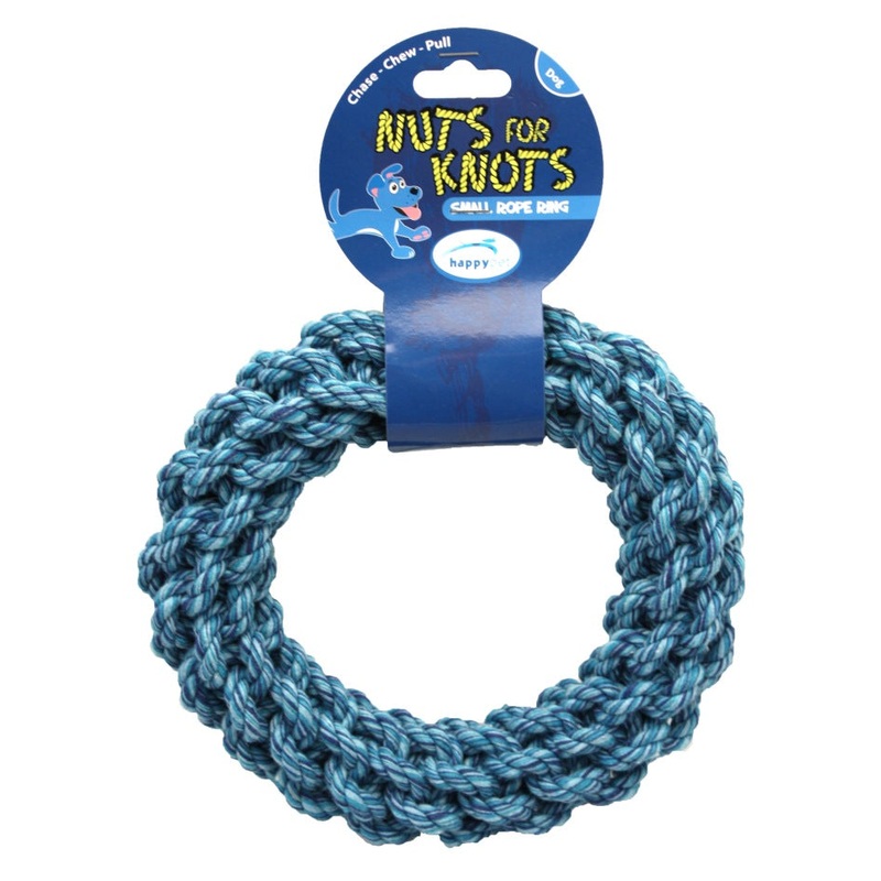 Nuts For Knots Ring Dog Toy Assorted Colours