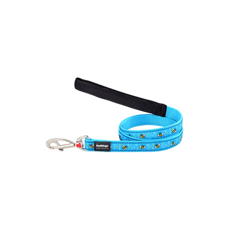 Red Dingo Bumble Bee Turquoise Dog Lead