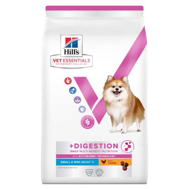 Hill's VET ESSENTIALS MULTI-BENEFIT + DIGESTION Adult 1+ Small & Mini Dry Dog Food with Chicken