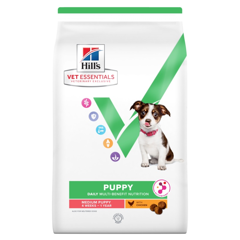 Hill's VET ESSENTIALS MULTI-BENEFIT Medium Dry Puppy Food with Chicken 8kg