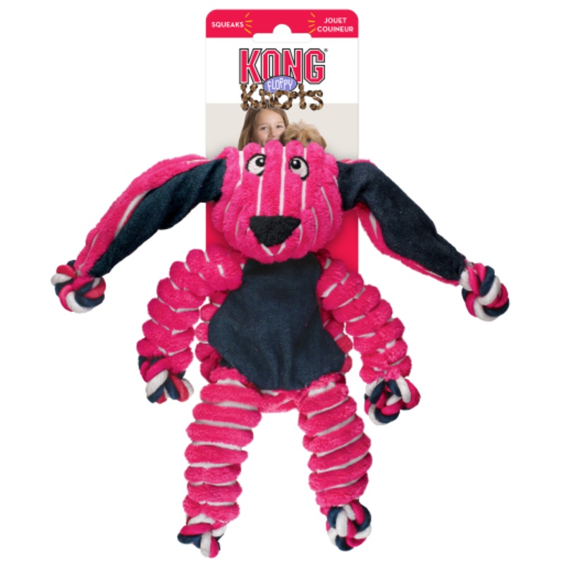 KONG Floppy Knots Bunny Dog Toy