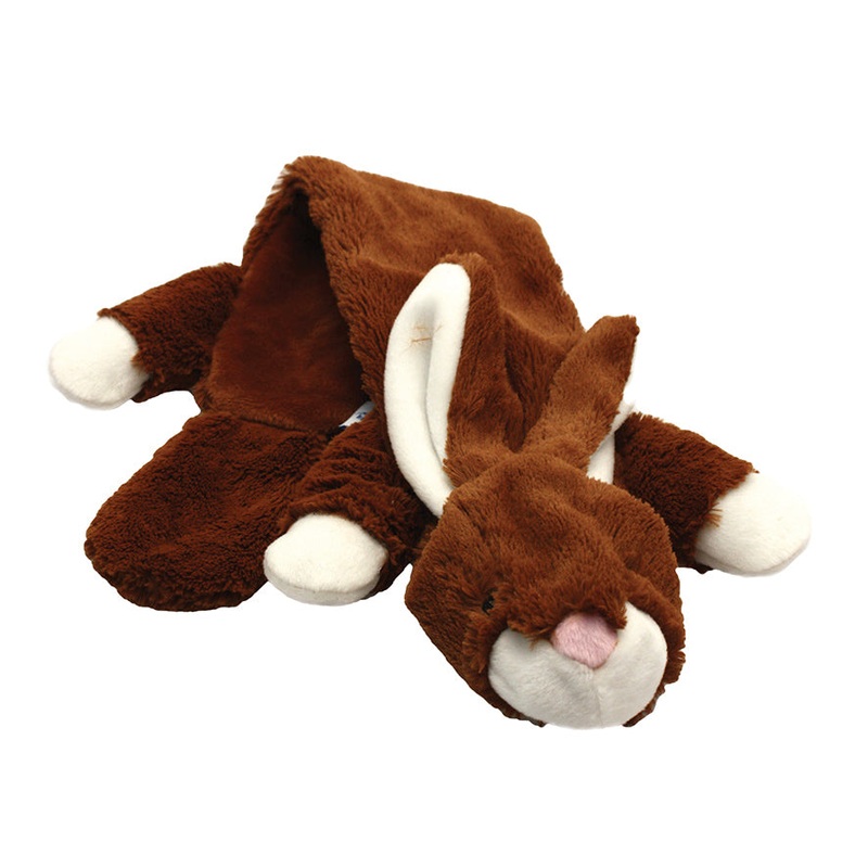 Unstuffed Rabbit Dog Toy