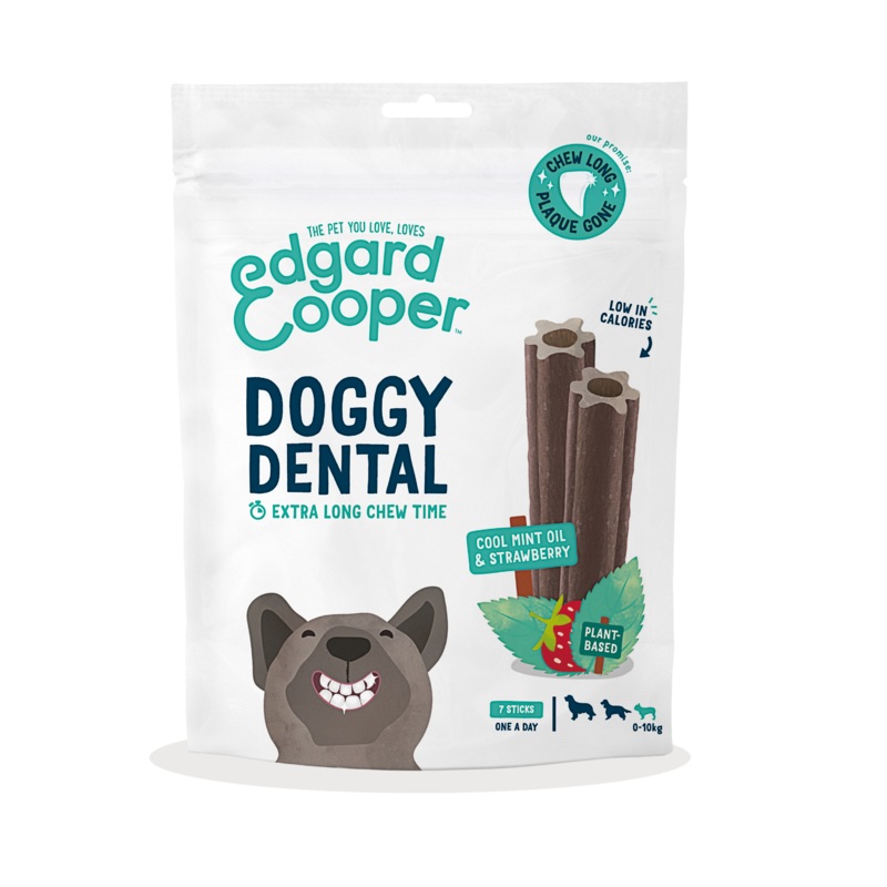 Edgard & Cooper Dog Dental Chews Strawberry & Mint