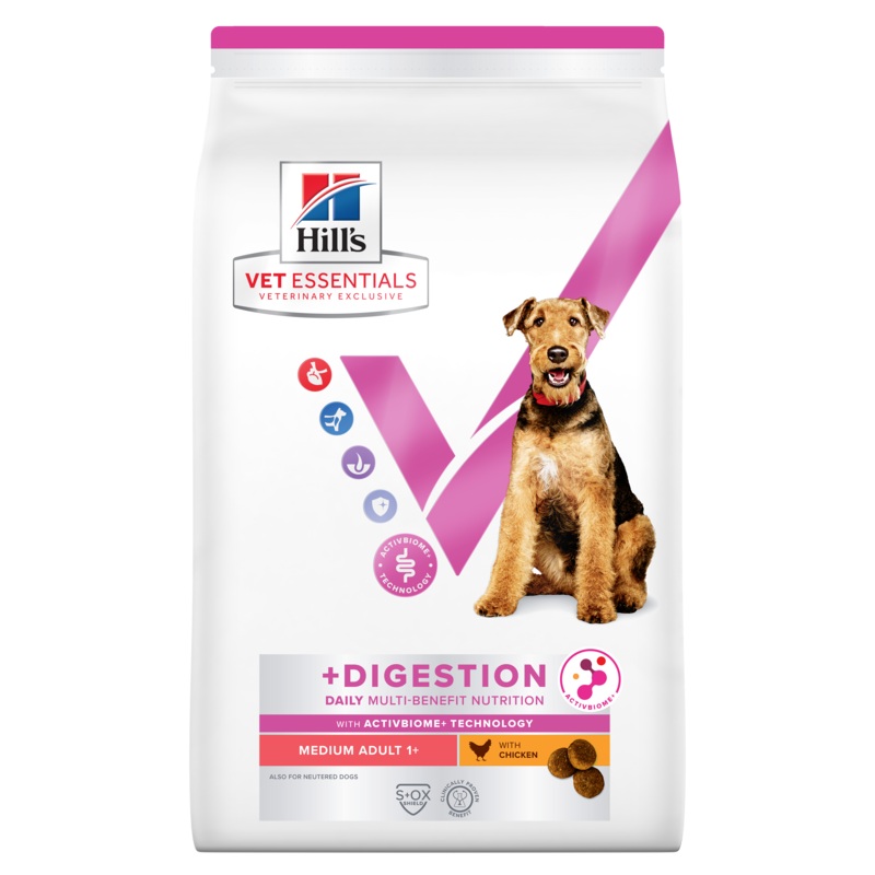 Hill's VET ESSENTIALS MULTI-BENEFIT + DIGESTION Adult 1+ Medium Dry Dog Food with Chicken