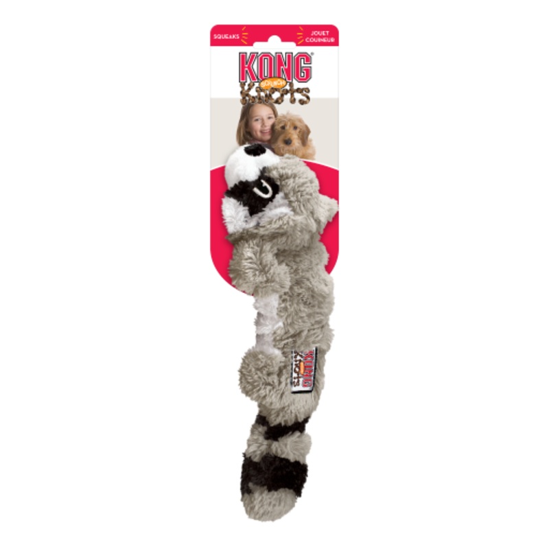 KONG Scrunch Knots Racoon Medium/Large