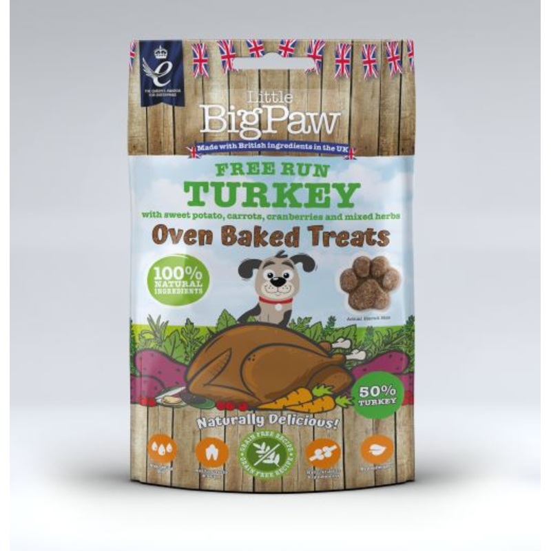 Little BigPaw Free Run Turkey Oven Baked Treats