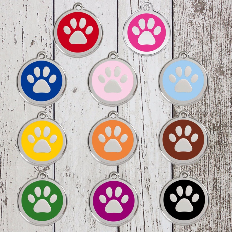 Paw Print ID Tag