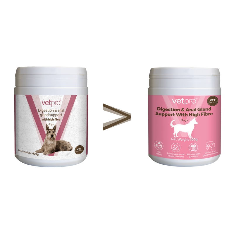 Vetpro Digestion & Anal Gland Support with high fibre