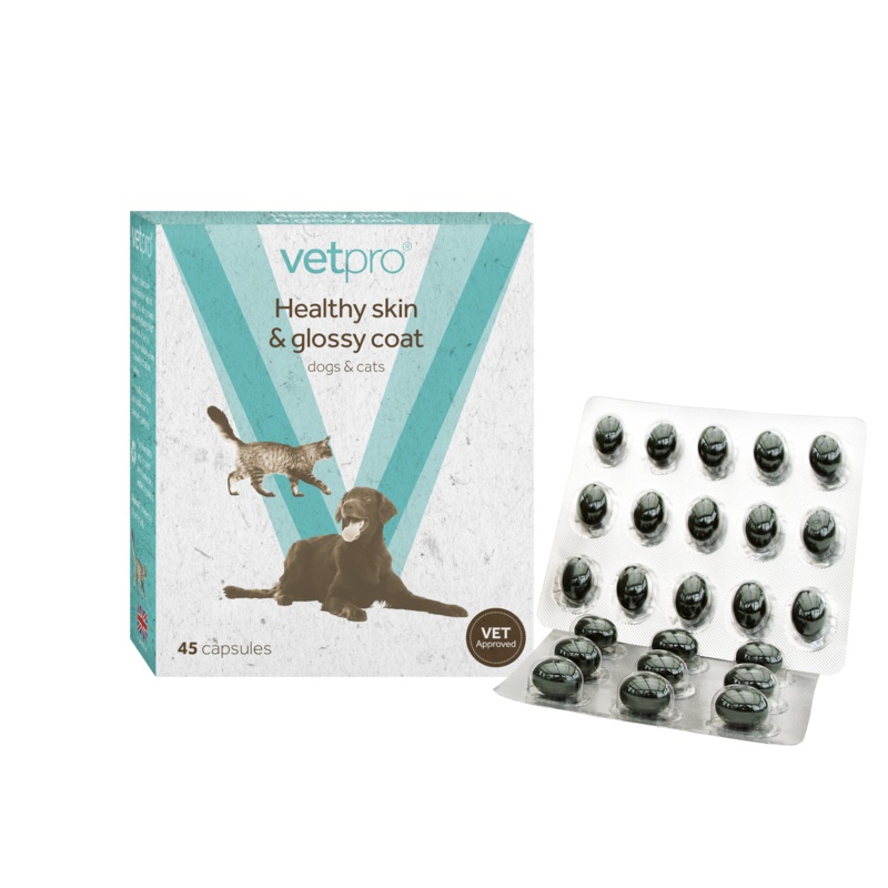 Vetpro Healthy Skin & Glossy Coat - 45 capsules