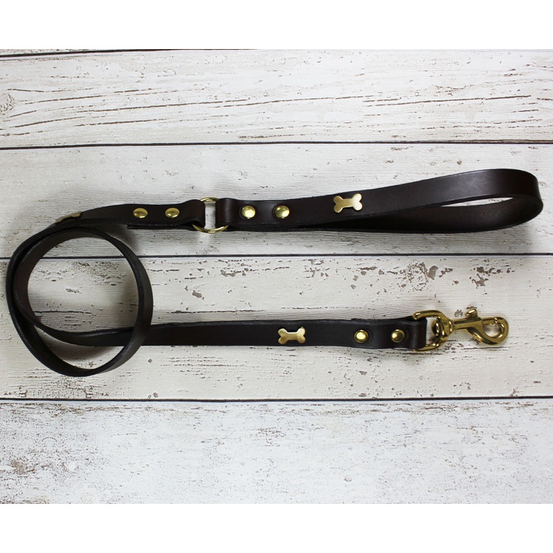 Creatures Clothes Brown Bone Leather Lead