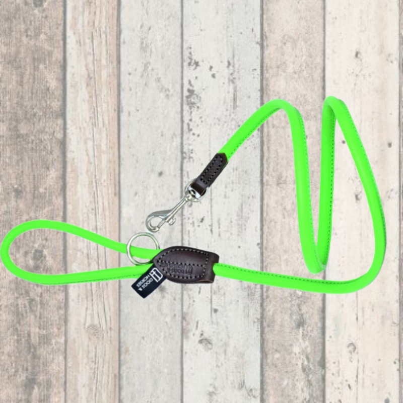 D&H Rolled Leather Lead Green
