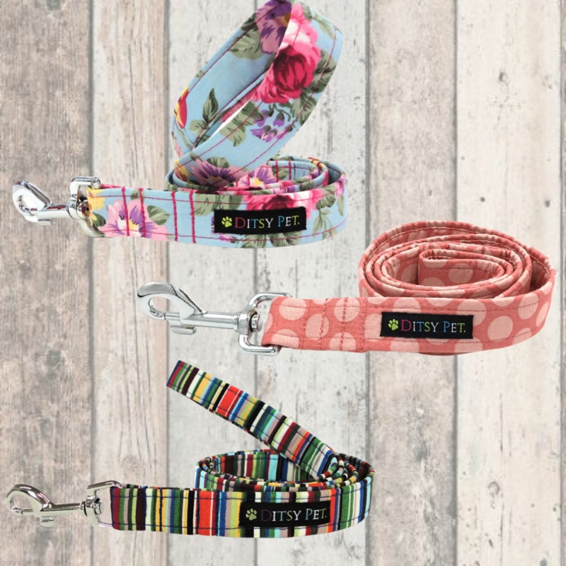 Ditsy Pet Patterned Dog Leads