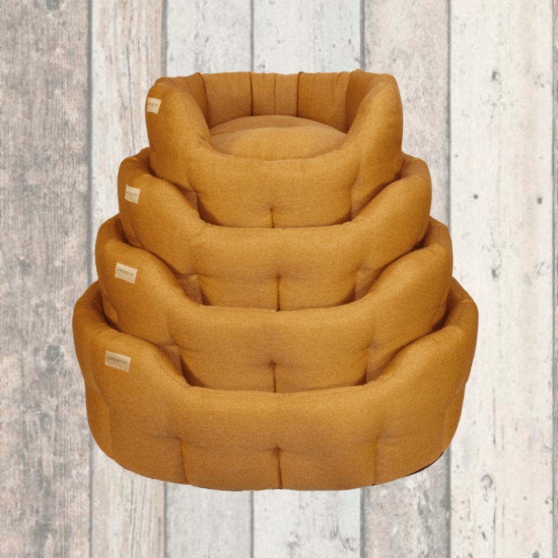 Earthbound Mustard Yellow Camden Dog Bed