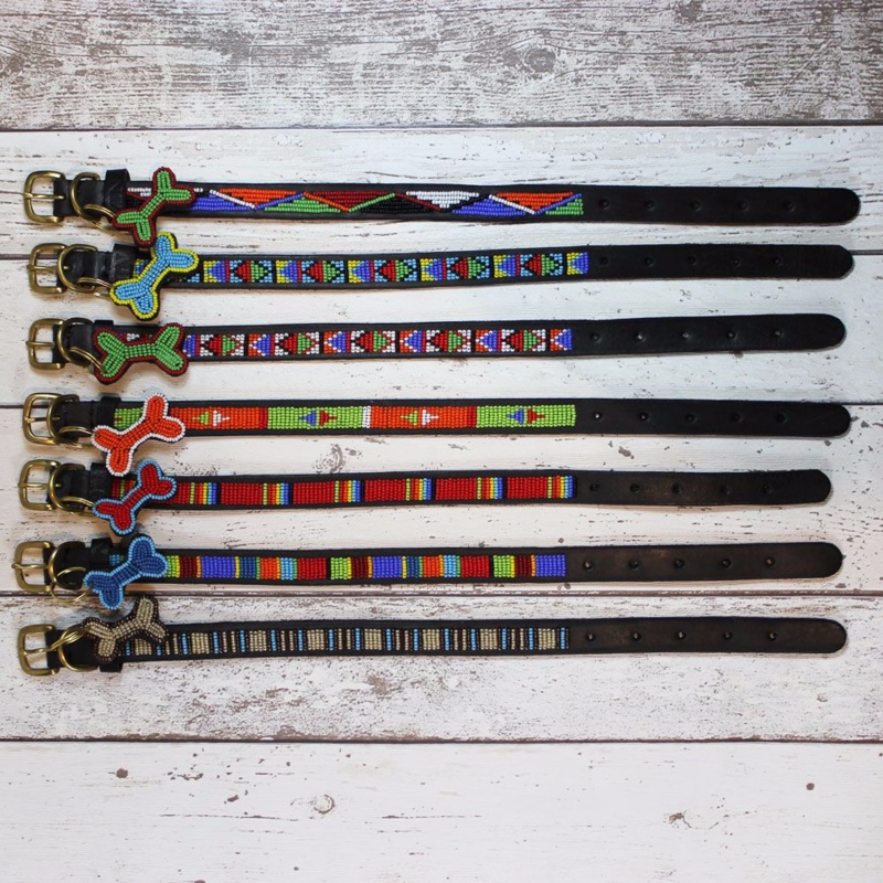 Kenyan Beaded Dog Collar