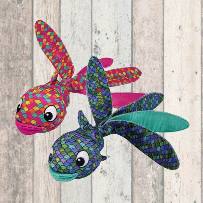 Kong Wubba Finz Fish Dog Toy