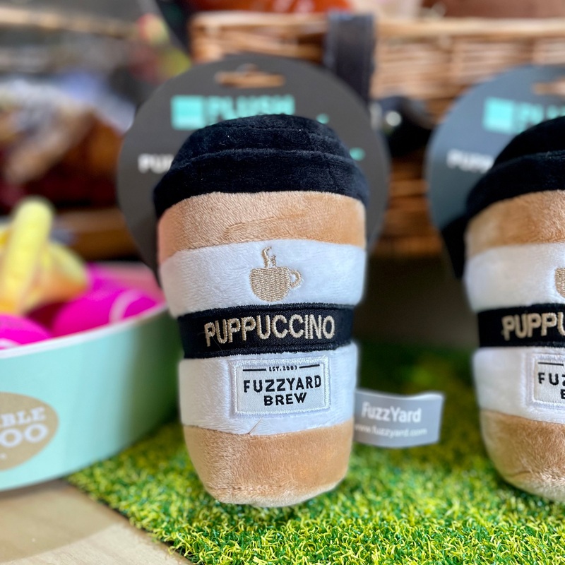 Puppuccino Coffee Fuzzyard Plush Dog Toy