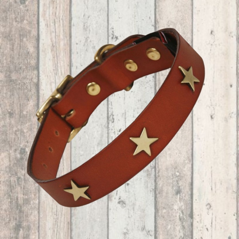 Tan Star Creature Clothes Dog Collar