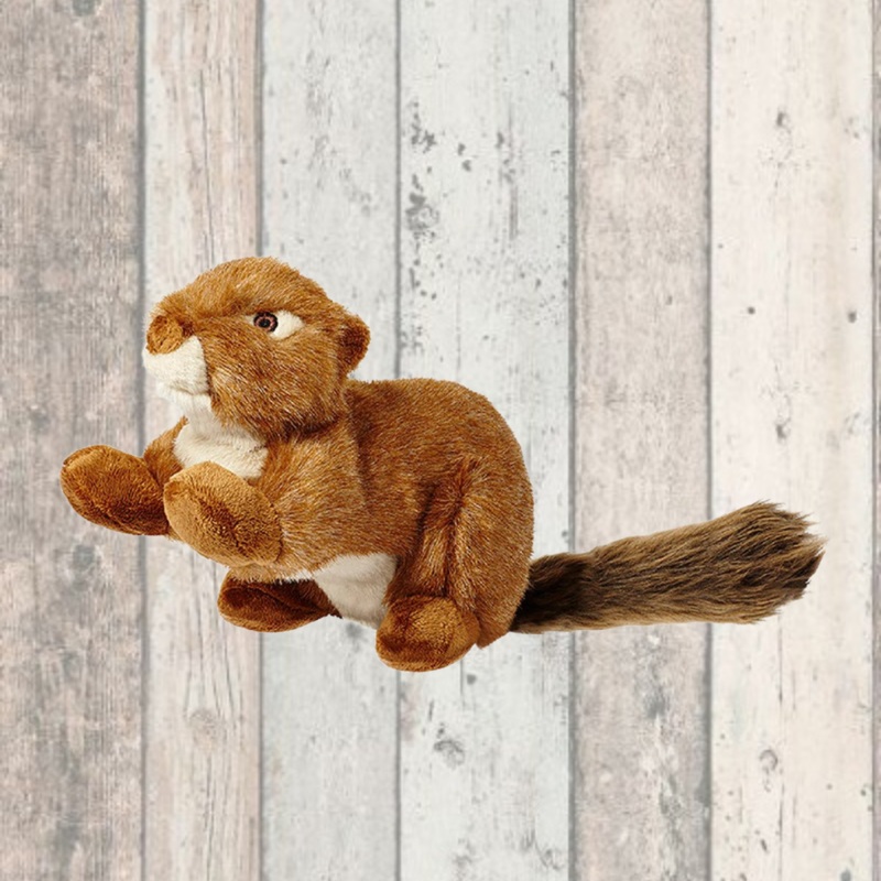 Fluff & Tuff Red Squeakerless Squirrel