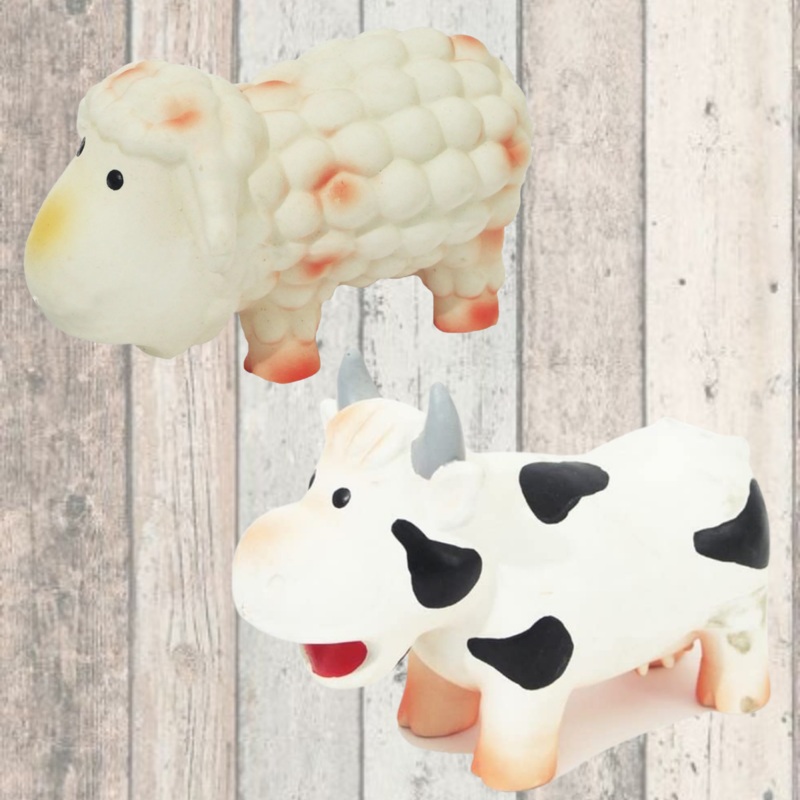 Latex Grunters Farmyard Squeaky Animals for Dogs