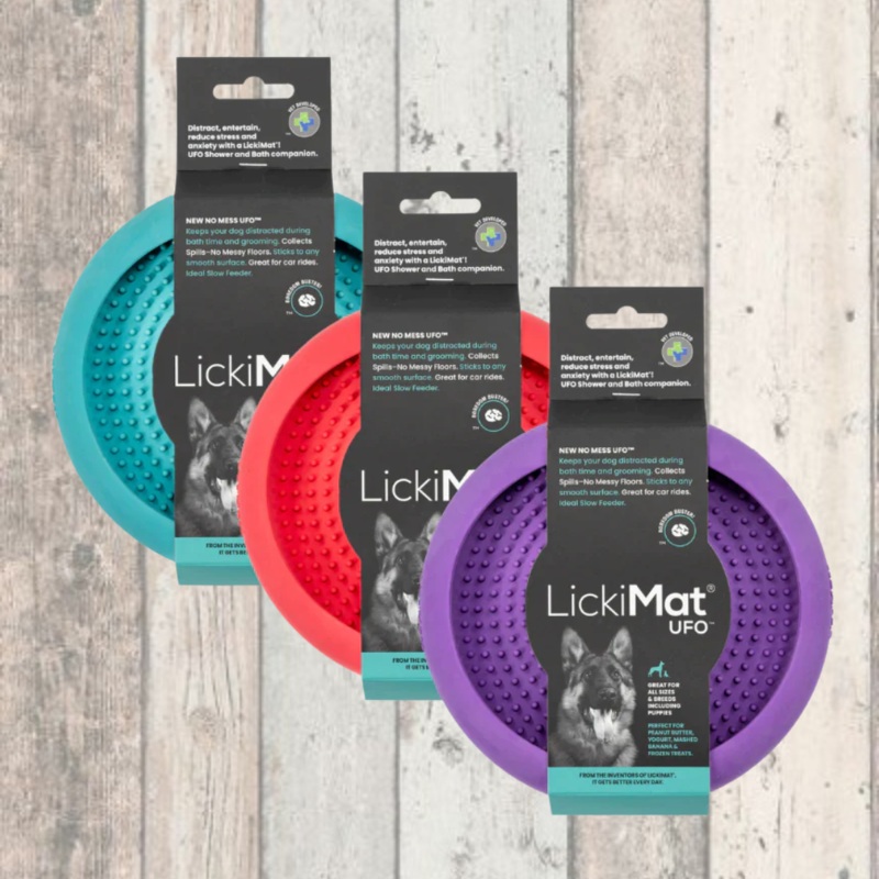 LickiMat UFO Slow Feeder Dog Bowls
