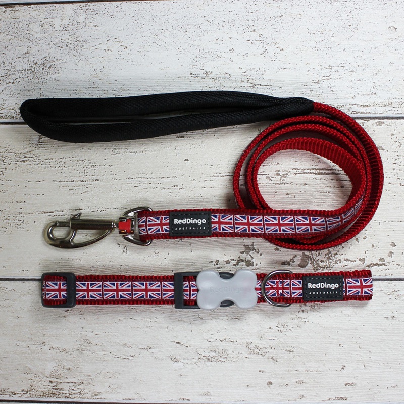 Red Dingo Union Jack Dog Collar