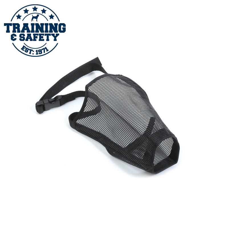 Ancol Nylon Mesh Dog Muzzle in Black