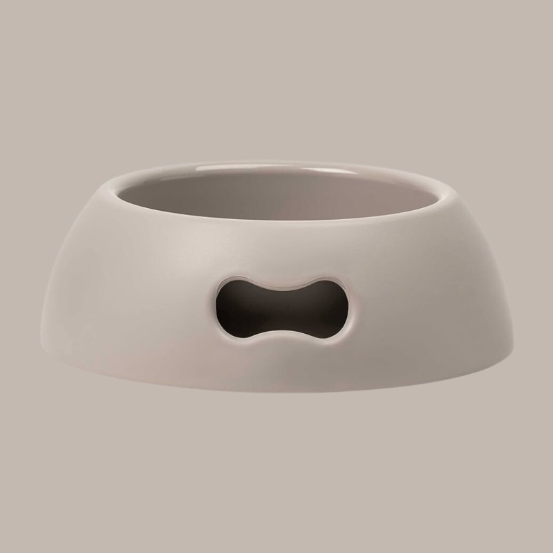 Pappy Bone Dog Bowl Dove Grey