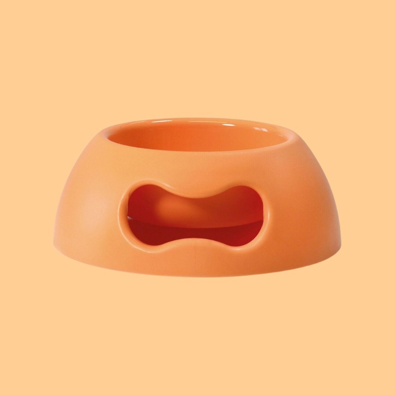 Pappy Bone Dog Bowl Orange