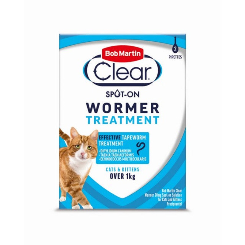 Clear Spot On Wormer Treatment for Cats